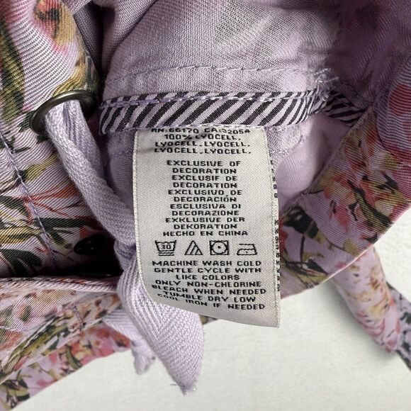 Anthropologie Marrakech Darcy Floral Jacket Lyocell Womens Large Lavender Purple - Picture 6 of 11